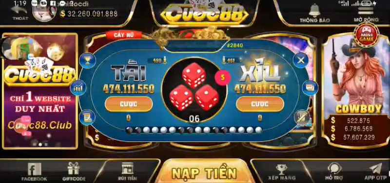 Cuoc88 club - Cổng game siêu đỉnh nhất Châu Á 2 Game cược tại cuoc88 club