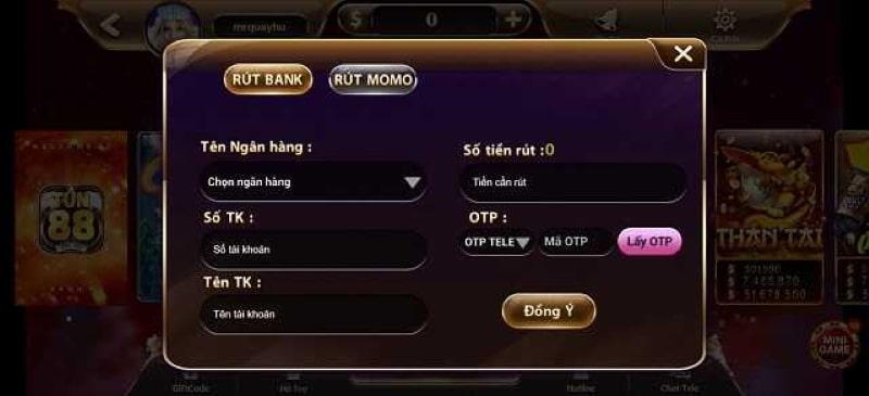 Hướng dẫn các bước rút tiền Tun88 club